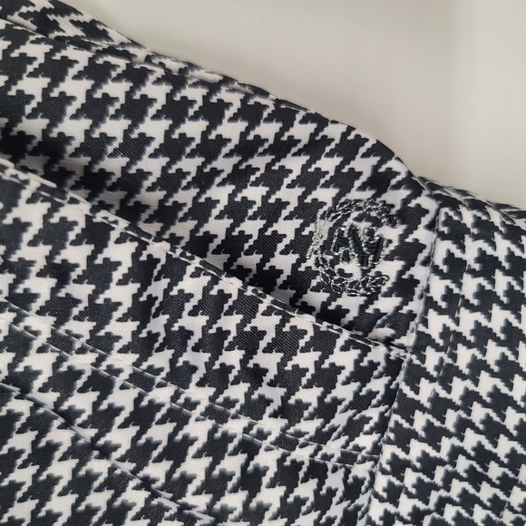 Izod Houndstooth Golf Skirt Mini Skirt Women's Black and White Short Fashionable - Picture 4 of 8